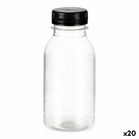 Bottiglia Trasparente Nero Plastica (500 ml) (6
