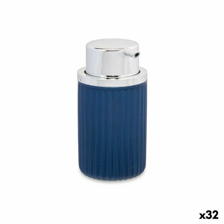 Dispenser di Sapone Azzurro Plastica 32 Unità (420 ml) Made in Italy Global Shipping