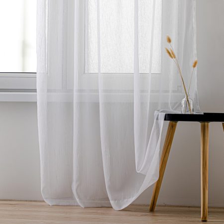 Tenda KRESZ colore bianco stile classico nastro ondulato lana compressa  140x270 homede