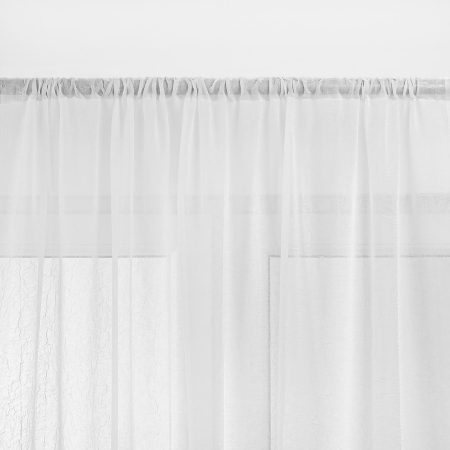 Tenda KRESZ colore bianco stile classico tunel lana compressa  140x275 homede