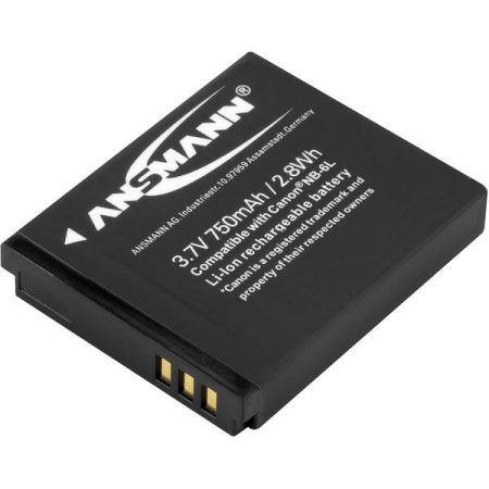 Ansmann A-Can NB 6L Batteria ricaricabile fotocamera sostituisce la batteria originale NB-6L 3.7 V 750 mAh