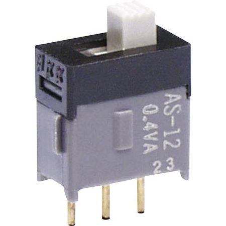 NKK Switches AS12AP Interruttore a slitta 28 V DC/AC 0.1 A 1 x On / On 1 pz.