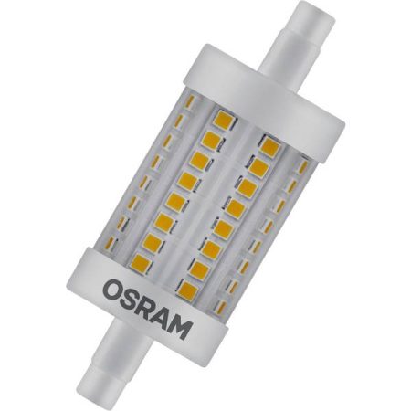 OSRAM 4058075432512 LED (monocolore) ERP E (A - G) R7s Forma cilindrica 8.5 W = 75 W Bianco caldo (Ø x L) 29 mm x 78 mm