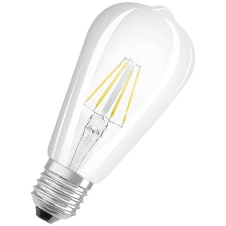 OSRAM 4058075434400 LED (monocolore) ERP E (A - G) E27 Forma di bulbo 6.5 W = 60 W Bianco caldo (Ø x L) 64 mm x 143 mm 1