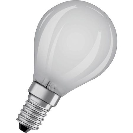 OSRAM 4058075435186 LED (monocolore) ERP E (A - G) E14 Forma di bulbo 4 W = 40 W Bianco freddo (Ø x L) 45 mm x 77 mm 1