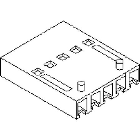 Molex 901230102 2.54mm Pitch C-Grid III Modular Crimp Housing Single Row