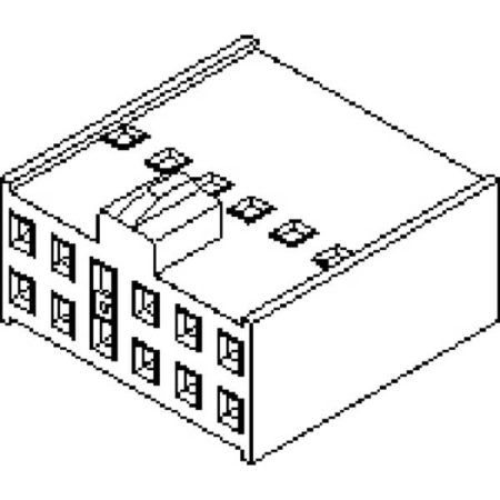 Molex 901420016 2.54mm Pitch C-Grid III Crimp Housing Dual Row