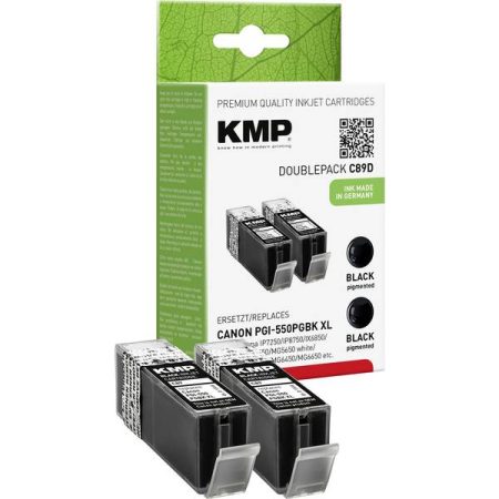 Cartuccia conf. 2 Pz. Compatibile KMP C89D sostituisce Canon PGI-550BK