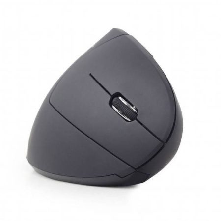 Gembird MUSW-ERGO-01 Mouse ergonomico wireless Senza fili (radio) Ottico Nero 6 Tasti 1600 dpi Ergonomico