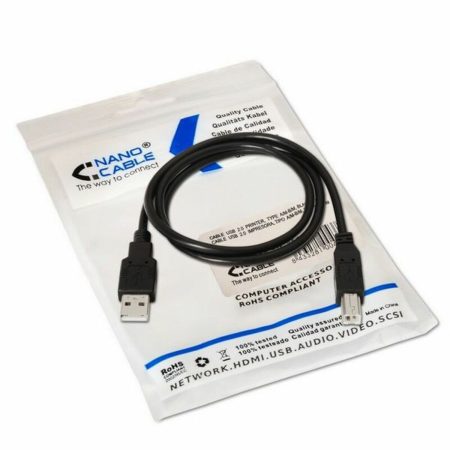 Cavo USB NANOCABLE AIEACI0014 10.01.0103BK A-B Stampante