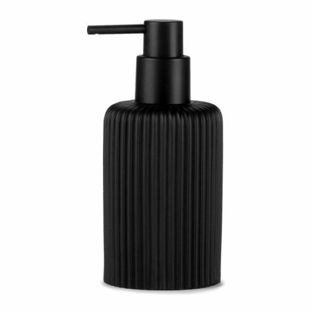 Dispenser di Sapone Andrea House Mat Nero Resina (Ø 7 x 16 cm) (270 ml) Made in Italy Global Shipping