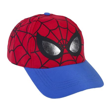 Cappellino per Bambini Spiderman Azzurro Rosso (53 cm)