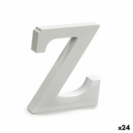Lettera Z Legno Bianco (2 x 16 x 14
