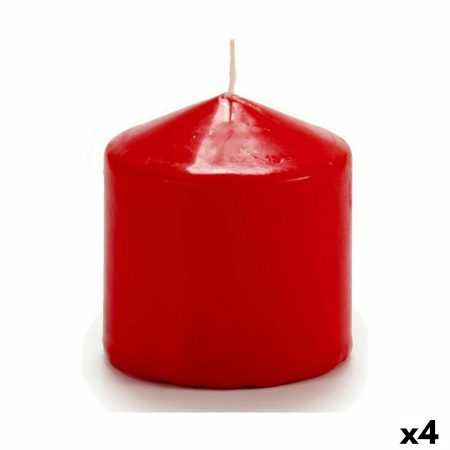 Candela Rosso (7 x 8 x 7 cm) (4 Unità) Made in Italy Global Shipping