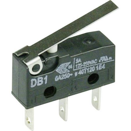 ZF Microinterruttore DB1C-B1LC 250 V/AC 6 A 1 x On / (On) Momentaneo 1 pz.