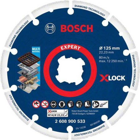 Bosch Accessories 2608900533 X-LOCK Disco diamantato Diametro 125 cm 1 pz.