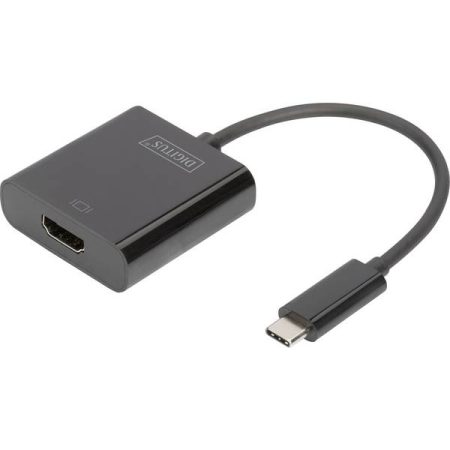 Digitus DA-70852 USB / HDMI Adattatore [1x spina USB-C™ - 1x Presa HDMI] Nero 15.00 cm
