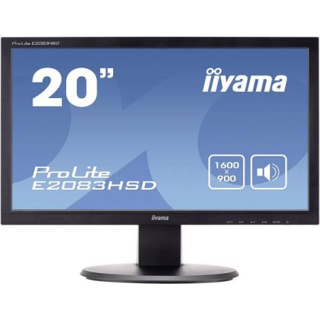 Iiyama E2083HSD Monitor LED 49.5 cm (19.5 pollici) ERP F (A - G) 1600 x 900 Pixel WSXGA 5 ms DVI