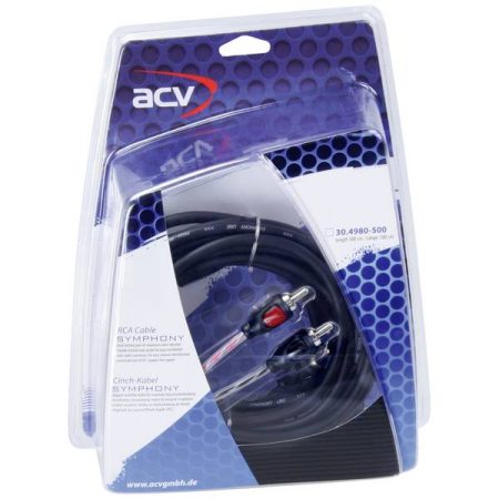 ACV 30.4980-500 Cavo RCA 5 m [2x Spina RCA - 2x Spina RCA]