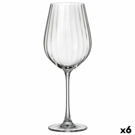 Calice per vino Bohemia Crystal Optic Trasparente 650 ml 6 Unità