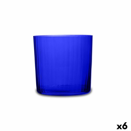 Bicchiere Bohemia Crystal Optic Azzurro Vetro 350 ml (6 Unità)