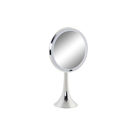 Specchio Ingranditore con LED DKD Home Decor Argentato Metallo 20 x 11 x 37 cm Made in Italy Global Shipping
