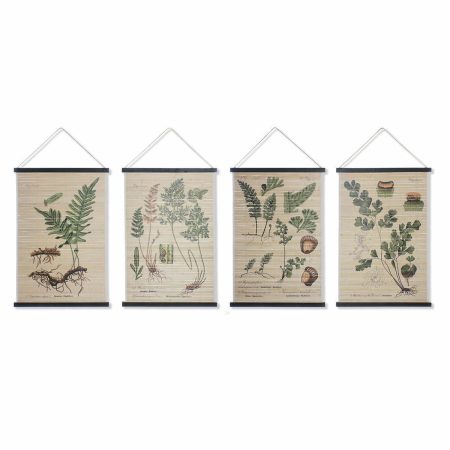 Tela DKD Home Decor Fiori 60 x 2 x 90 cm Cottage (4 Pezzi) Made in Italy Global Shipping