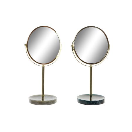Specchio Ingranditore DKD Home Decor 18 x 13 x 32 cm Metallo Resina (2 Unità) Made in Italy Global Shipping