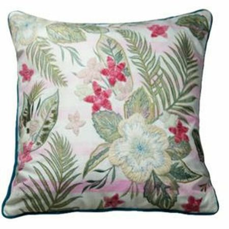 Fodera per cuscino DKD Home Decor 60 x 1 x 40 cm Rosa Verde Tropicale Made in Italy Global Shipping