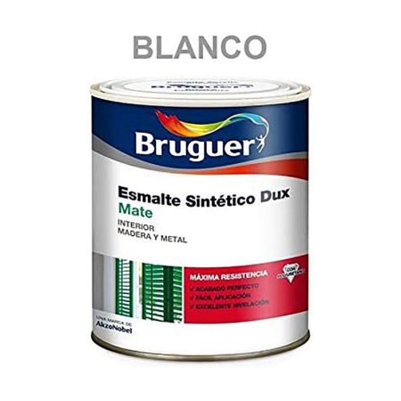 Smalto sintetico Bruguer Dux 250 ml Bianco Mat Made in Italy Global Shipping