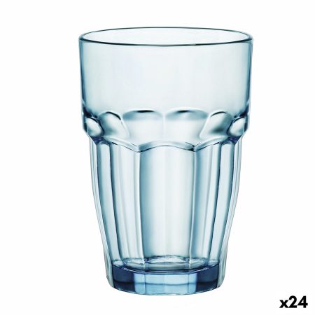 Bicchiere Bormioli Rocco Rock Bar Azzurro Vetro 370 ml (24 Unità)