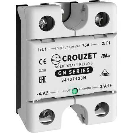 Crouzet Relè a semiconduttore 84137130N 75 A Tens.comm.max: 660 V/AC Commutazione zero crossing 1 pz.
