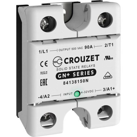 Crouzet Relè a semiconduttore 84138150N 90 A Tens.comm.max: 500 V/AC Passaggio a zero speciale 1 pz.
