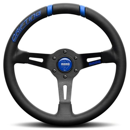 Volante Racing Momo DRIFTING Nero/Blu Ø 33 cm
