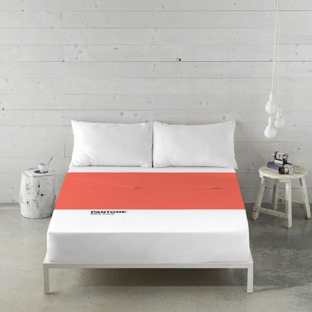 Lenzuolo Superiore Pantone Dark Coral 230 x 270 cm (Matrimoniale) Made in Italy Global Shipping