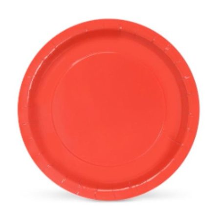 Set di piatti Algon Cartone Monouso Rosso 10 Unità 20 x 20 x 1
