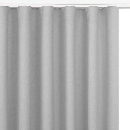 Tenda  CARMENA colore grigio stile classico nastro aggrappa tende wawe trasparente 7 cm treccia 220x225 homede