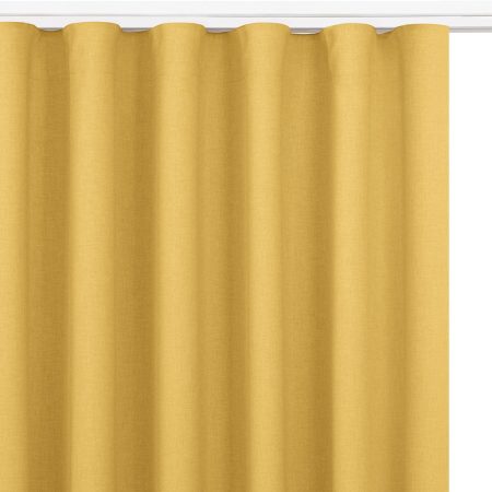 Tenda  CARMENA colore  senape stile classico nastro aggrappa tende wawe trasparente 7 cm treccia 140x175 homede