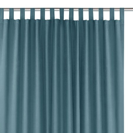 Tenda  MILANA colore blu stile classico bretelle per tende 10 cm ciniglia 420x175 homede