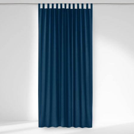 Tenda  MILANA colore indigo stile classico bretelle per tende 10 cm ciniglia 560x225 homede