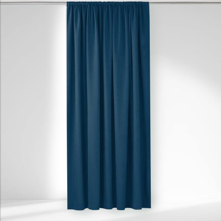 Tenda  MILANA colore indigo stile classico tubo infila tende 5cm ciniglia 140x270 homede