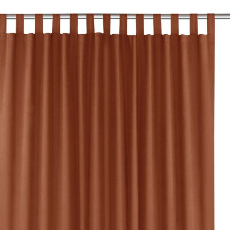 Tenda  MILANA colore rame stile classico bretelle per tende 10 cm ciniglia 420x300 homede