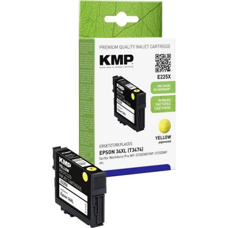 KMP Cartuccia dinchiostro sostituisce Epson T347434XL Compatibile Singolo Giallo E225X 1637