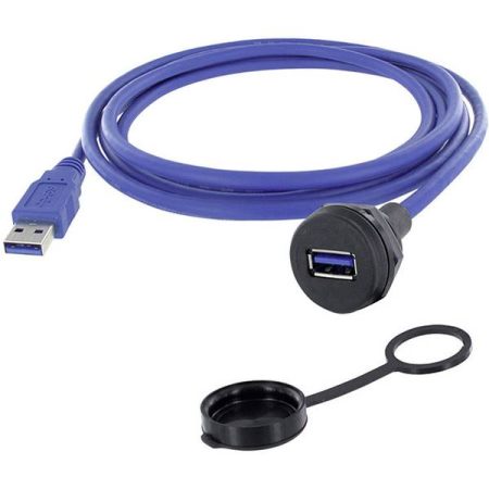 USB 3.0 tipo A Presa con telaio di montaggio 1310-1019-02 M22 1310-1019-02 encitech Contenuto: 1 pz.