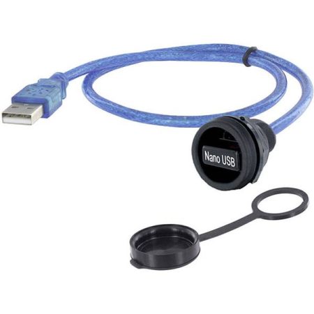 Connettore USB 2.0 di tipo A Presa con telaio di montaggio 1310-1032-02 M22 1310-1032-02 encitech Contenuto: 1 pz.