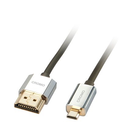 Cavo HDMI a Micro HDMI LINDY 41682 2 m Argentato Nero