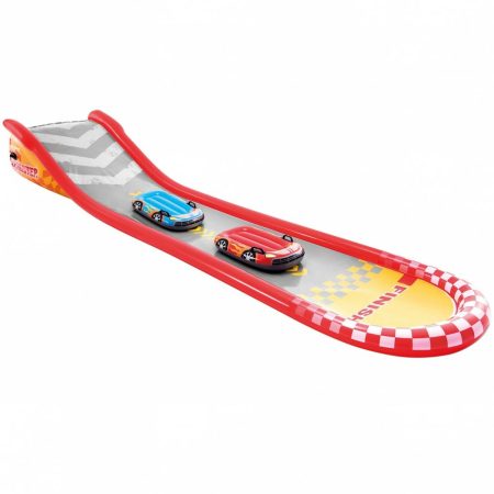 Scivolo ad acqua Intex Racing Fun Gonfiabile Mini Pista Scorrevole 561 x 76 x 119 cm