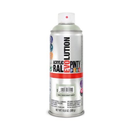 Vernice spray Pintyplus Evolution RAL 7035 400 ml Grigio chiaro Made in Italy Global Shipping