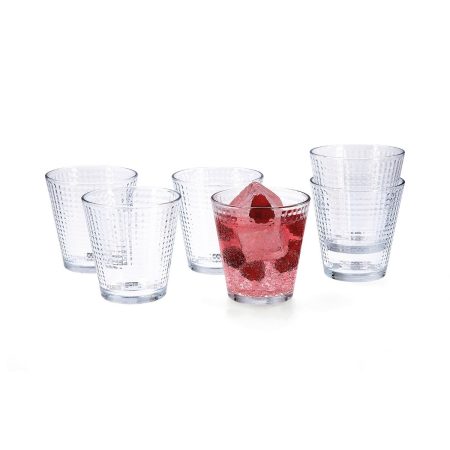 Set di Bicchieri Quid Lina Trasparente Vetro 6 Pezzi 250 ml