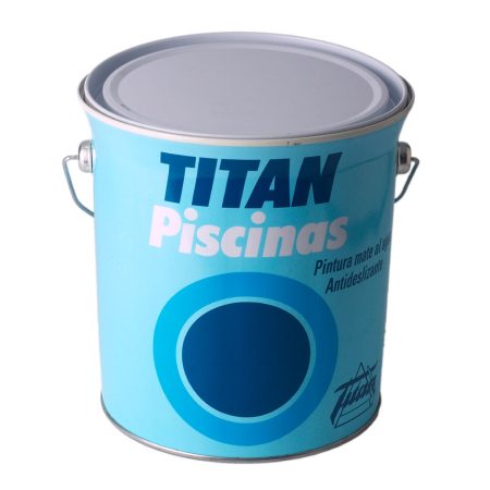 Vernice acrilica Titan 5806106 Piscina Bianco Mat 4 L Made in Italy Global Shipping